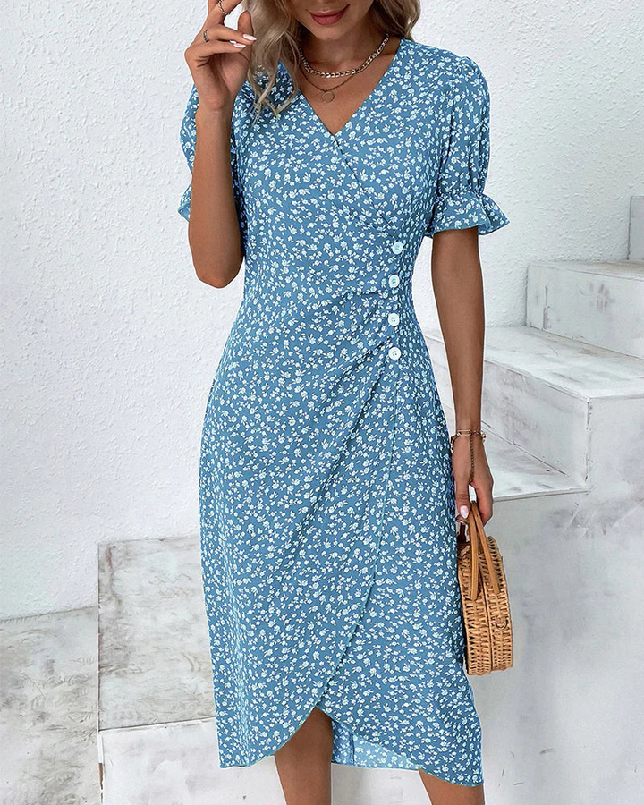 Women's Wrap Midi Dress
