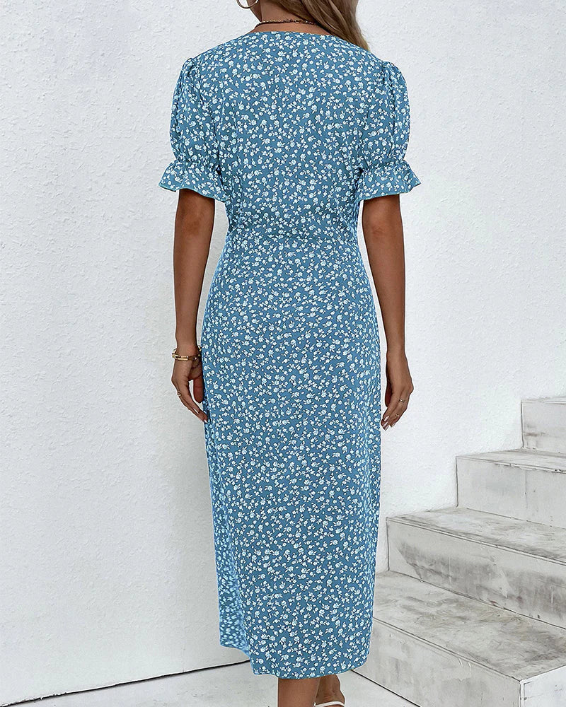 Women's Wrap Midi Dress