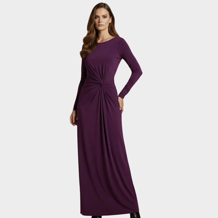 Maxi Dress Black Long Sleeve Jersey