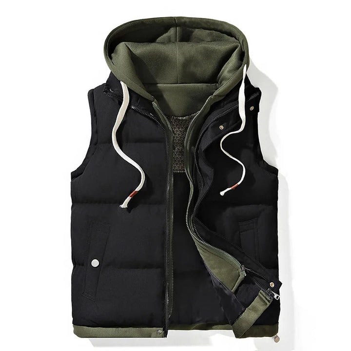 puffer gilet hooded insulated men