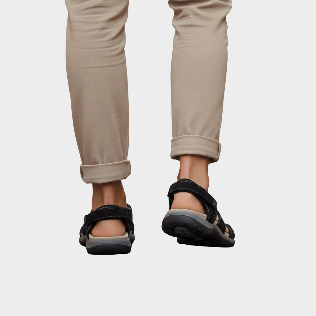 Men’s Orthopedic Walking Sandals Adjustable Straps