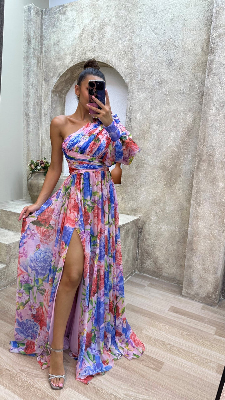 Women's Flowy Shoulder Dress for Summer
