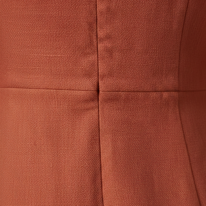 Mini Dress V Neck Sleeveless Linen Blend