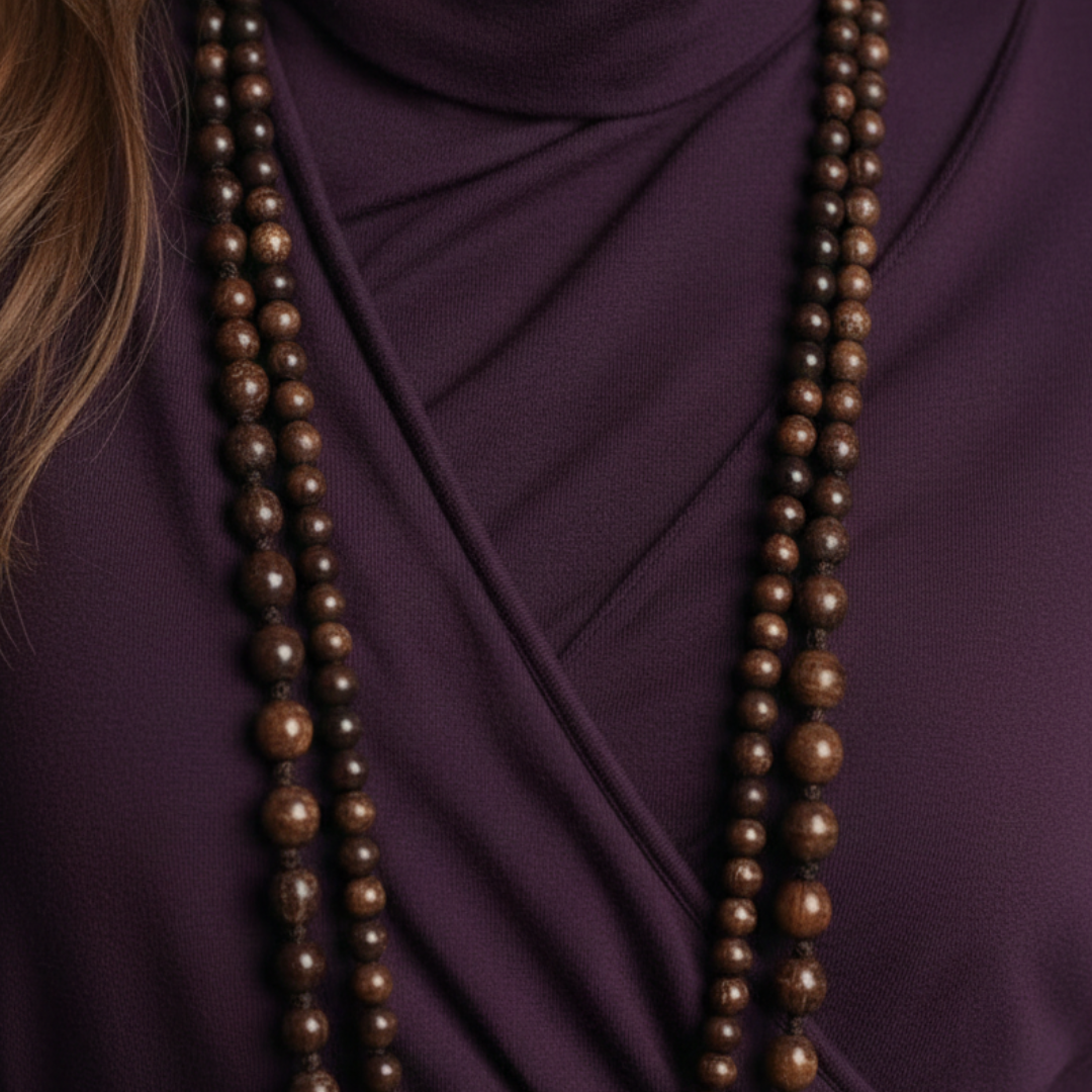 Midi Dress Knit Wrap Long Sleeve