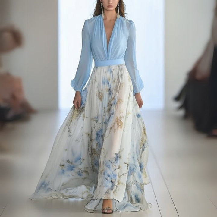 Elegant Floral Maxi Dress