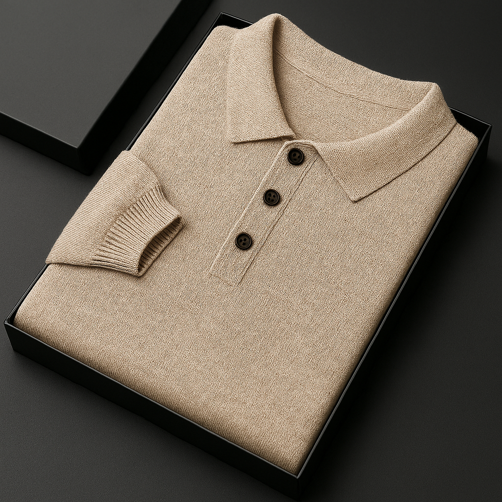 Cashmere Button Up Shirt Long Sleeve Regular Fit