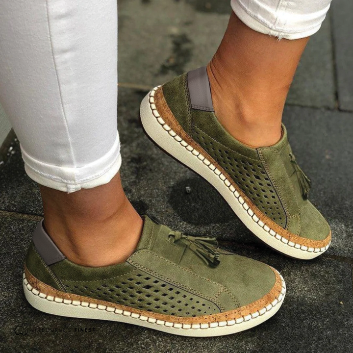 Women's Slip-On Perforated Shoes
