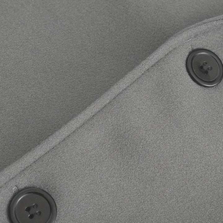 Men's Winter Coat – Smart Casual Minimalist Button Design