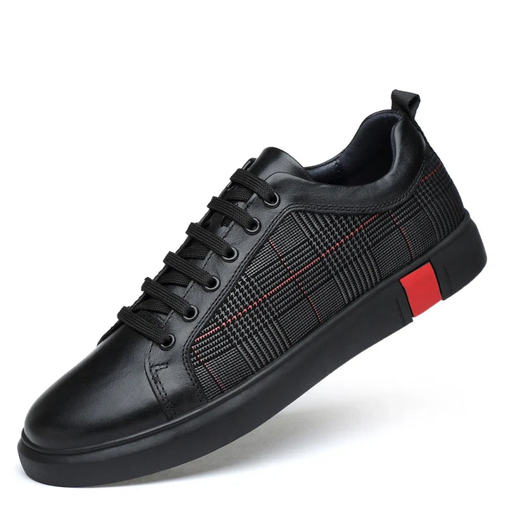 Men’s Leather Sneakers Low Top Lace Up