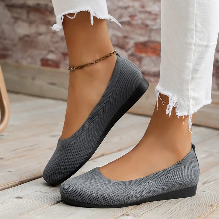 Women orthopedic loafers slip on flat sole