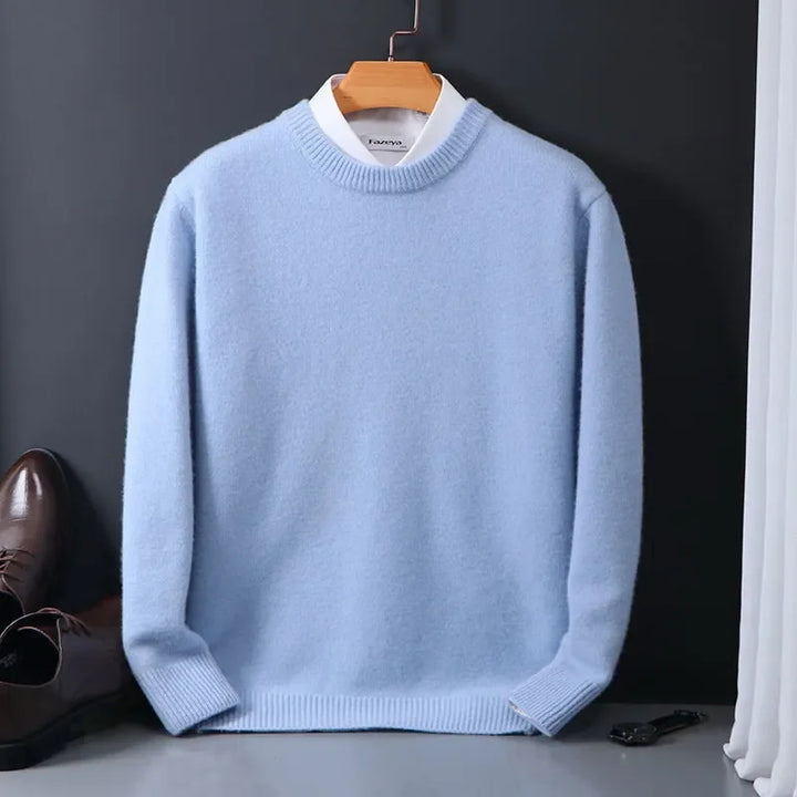 Men’s Cashmere Sweater Crew Neck Long Sleeve