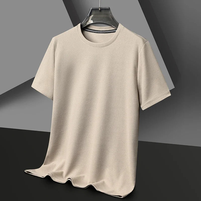 Men's Cotton Waffle Shirt for Summer Wear