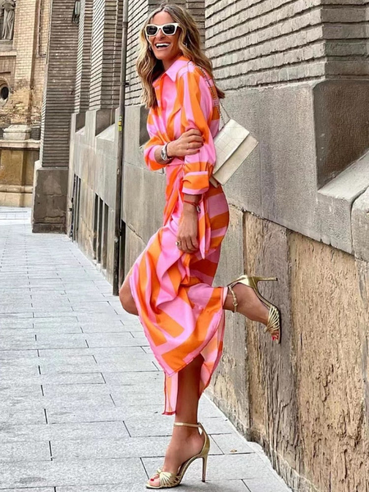 Women's Printed Wrap Dress