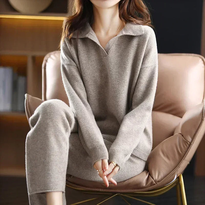 loungewear set cashmere knit women
