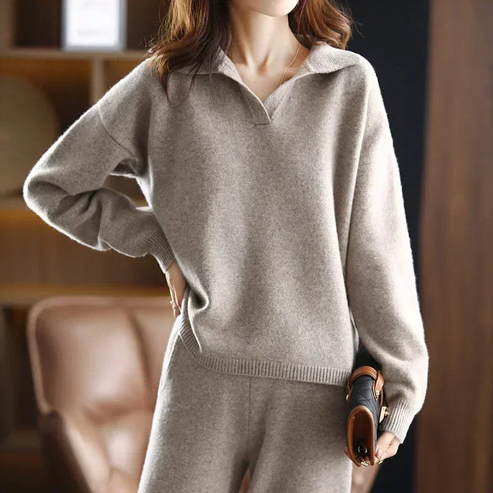 loungewear set cashmere knit women