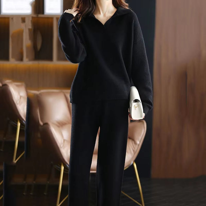 loungewear set cashmere knit women