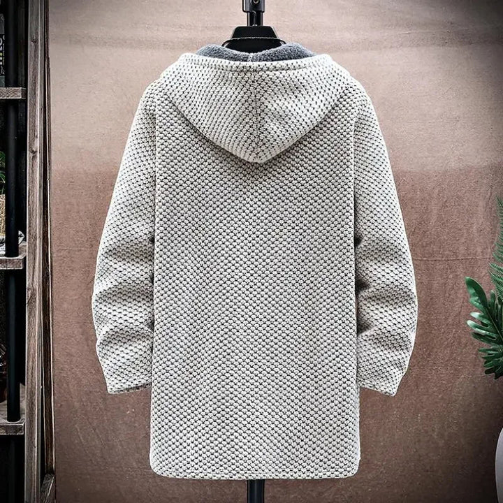 spring jacket hooded wool cashmere blend men