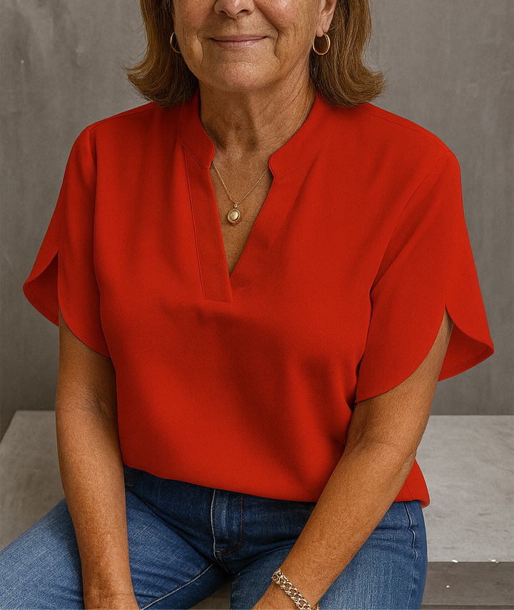Hailey - Lightweight V-Neck Blouse